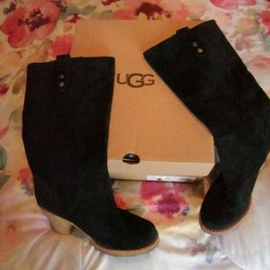 Uggs Suede High heel boots